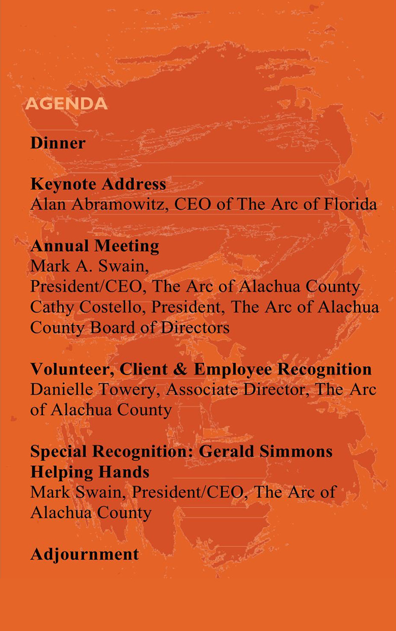 The Arc Annual Meeting Agenda